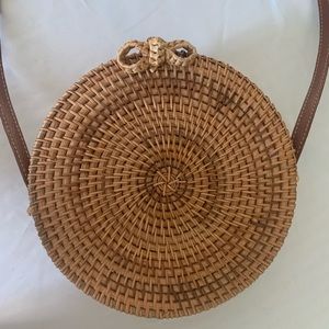 Rattan Round Purse